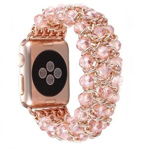 Beautiful rose gold beaded Apple Watch band 42mm